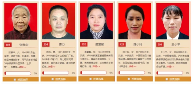 快来投票！泸州5人被推荐“第七届四川省道德模范候选”(图2)