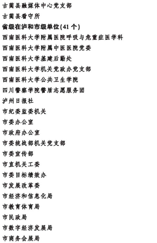 弘扬伟大抗疫精神！泸州表彰这些个人和集体(图15)