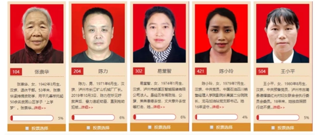 快来扎起！泸州5人被推荐“第七届四川省道德模范候选人”(图2)