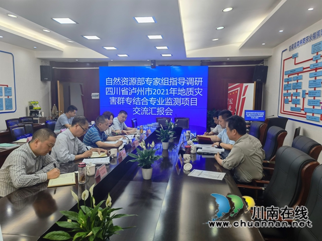 自然资源部2021年群专结合专业监测预警项目调研指导组到泸州调研工作(图2)