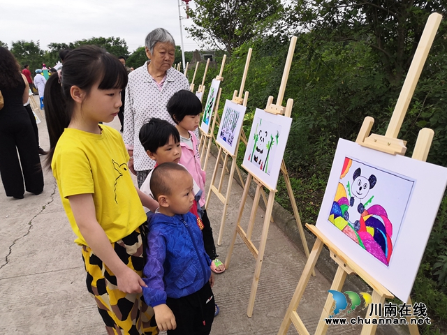 六一节特稿∣三省儿童画熊猫，万千大爱汇安民(图3)