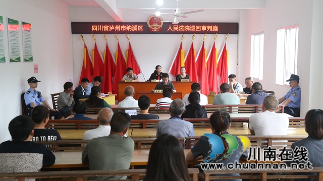 纳溪区法院：巡回法庭进乡村，以案说法效果好
