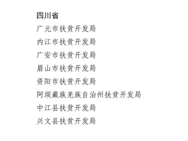 全国乡村振兴（扶贫）系统先进表彰，四川8集体16人上榜！(图1)