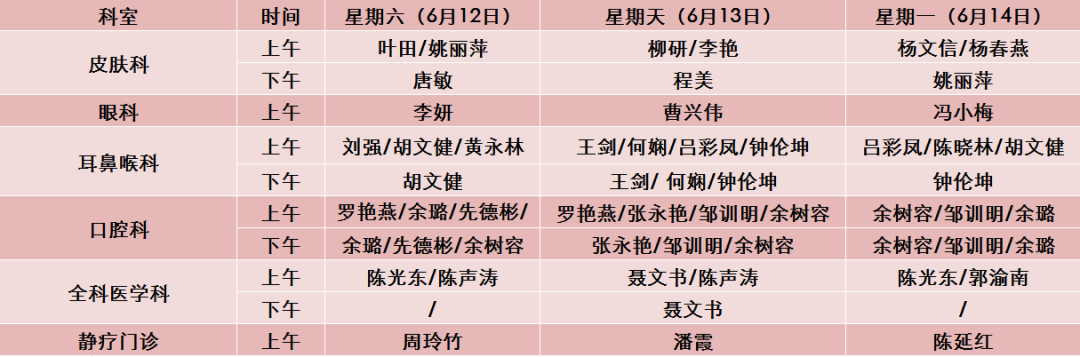 【扩散】叮！西南医科大学附属中医医院端午节专家坐诊表请查收(图3)