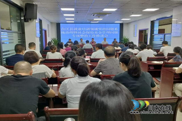 合江县召开就业培训领域突出问题系统治理暨社会保险基金管理风险问题专项整治工作推进会