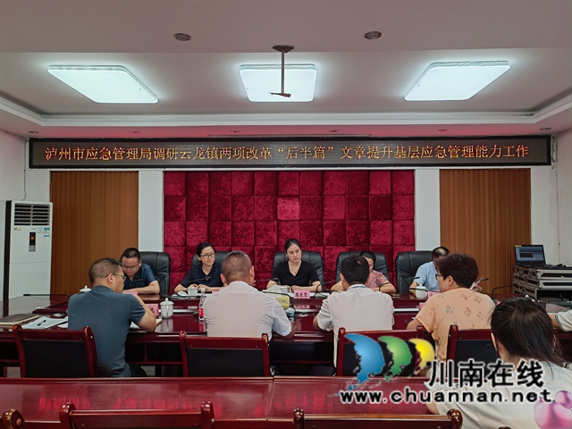 泸州市应急管理局到泸县云龙镇调研两项改革“后半篇”文章提升基层应急管理能力工作(图2) 泸州市应急管理局到泸县云龙镇调研两项改革“后半篇”文章提升基层应急管理能力工作(图2)