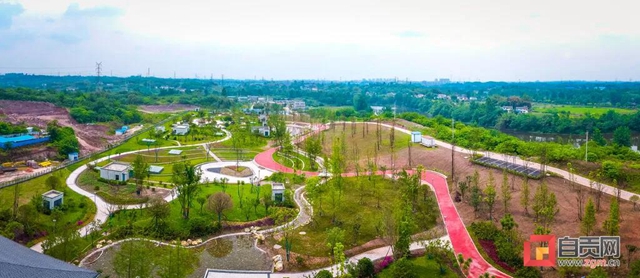 自贡主城区再添绿地公园！已向市民开放，就在这里！(图8)