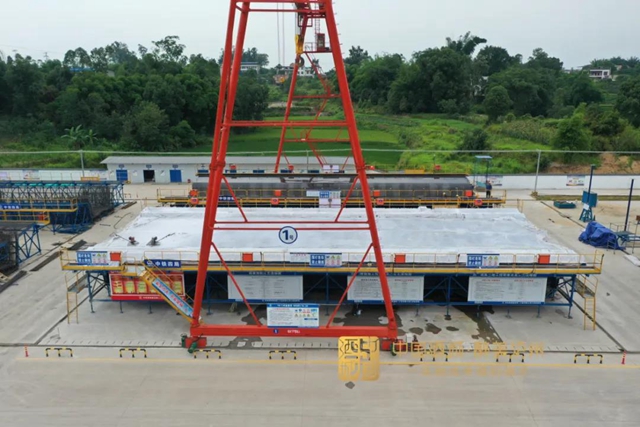 加速度丨渝昆高铁川渝段首座桥梁完成主体施工(图4)