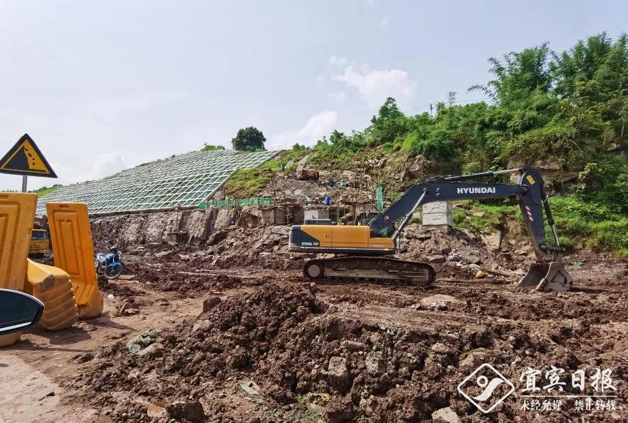 不用绕路了！宜庆路预计下月实现双向双幅通车 宜宾发布 昨天(图2)