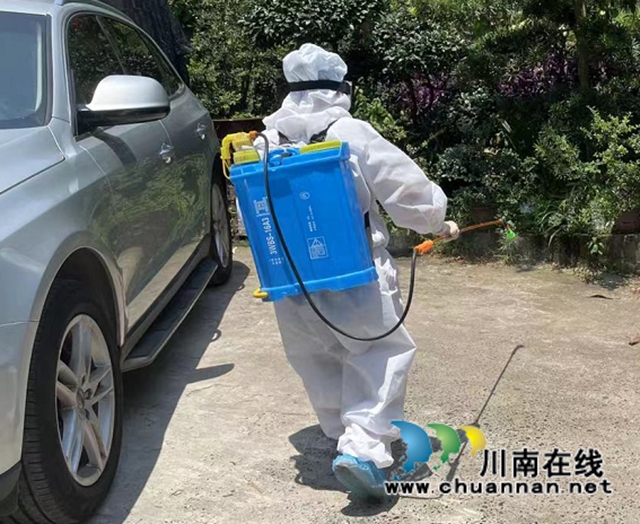 宜宾南溪区长兴镇：疫情防控不松懈，消杀工作不停歇
