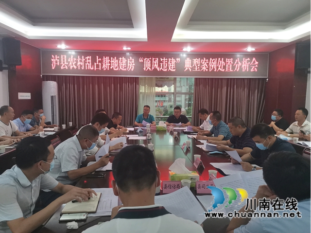 泸县召开农村乱占耕地建房“顶风违建”典型案例处置分析会