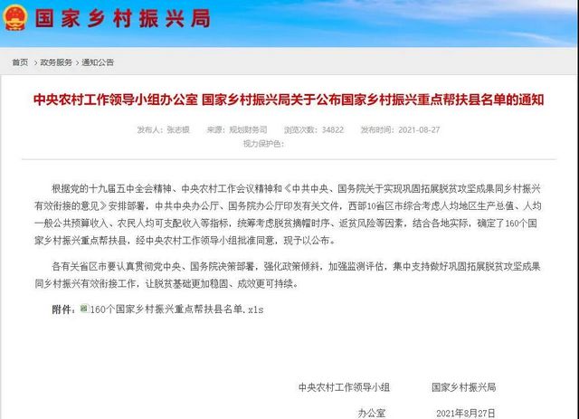 四川25个县入选！国家乡村振兴重点帮扶县公布