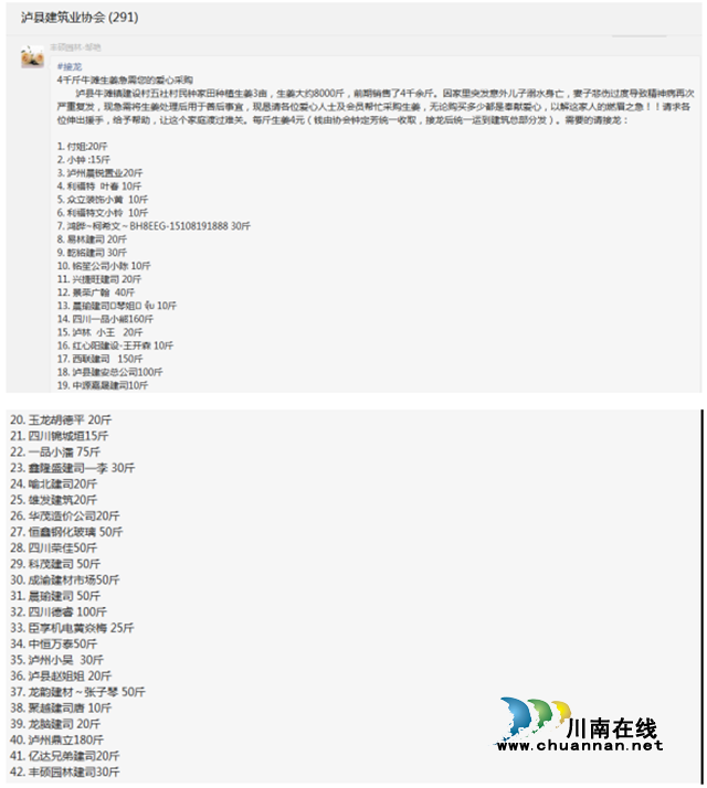 泸县建筑业协会成员认购滞销生姜  爱心接力助姜农破解"姜局"(图2)