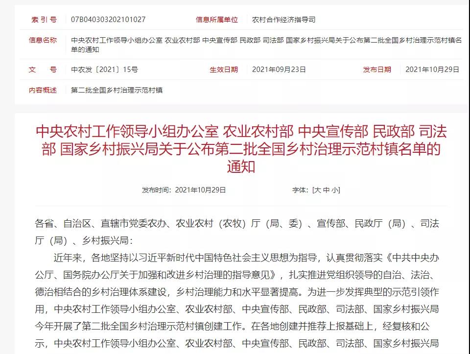 四川6镇59村入选全国乡村治理示范村镇 有你家乡吗？(图1)