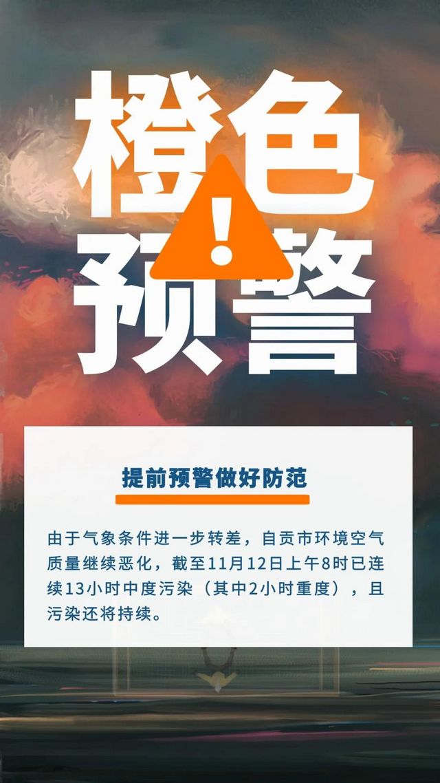 尾号限行！自贡重污染天气预警升级