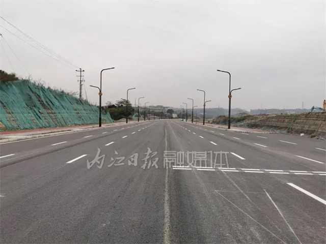 双向6车道！内江这里又一条大道预计年底通车(图2)
