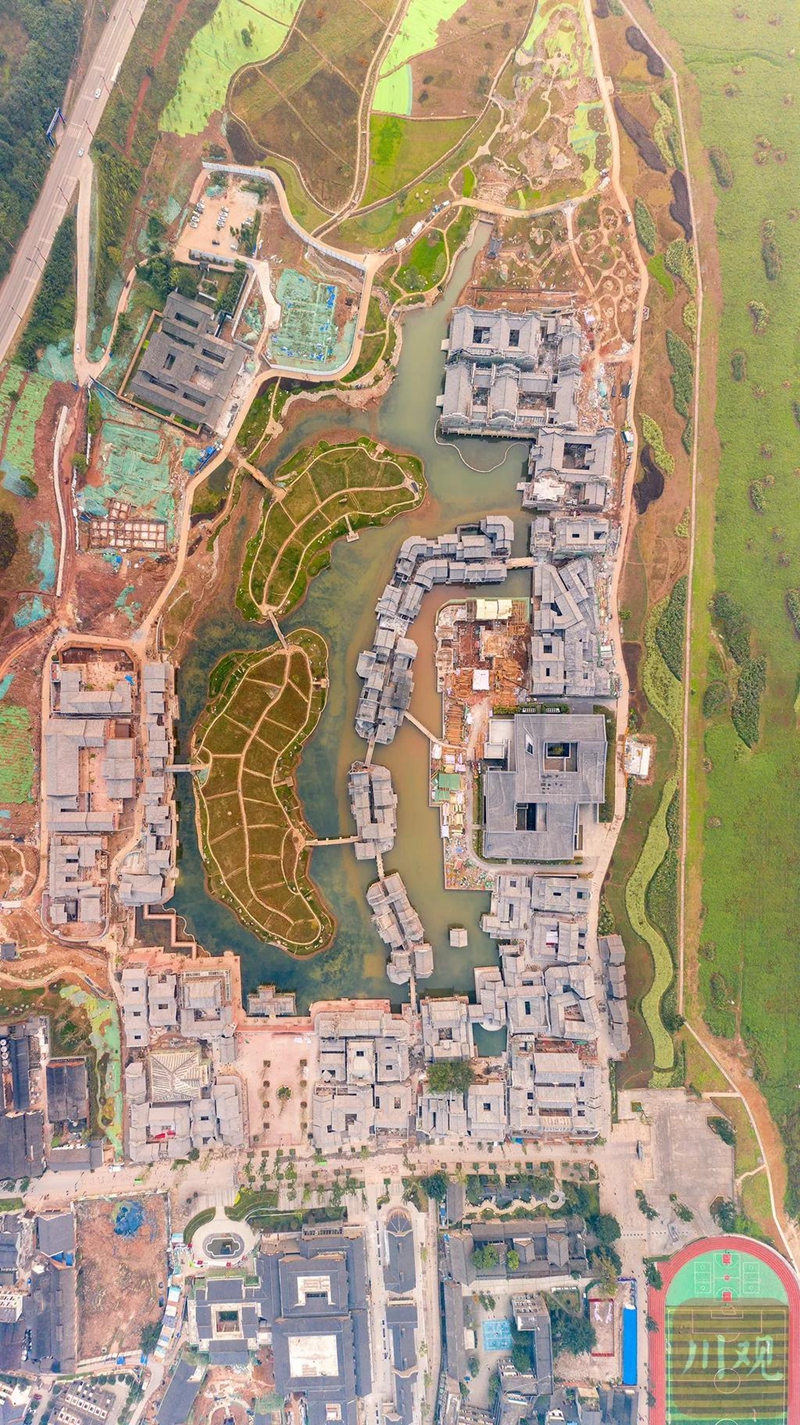 川版“乌镇”！ 李庄月亮田景区将在2022年春节全新亮相(图1)