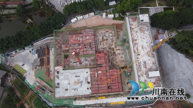 泸州市殡仪馆殡仪服务中心主体封顶(图2)