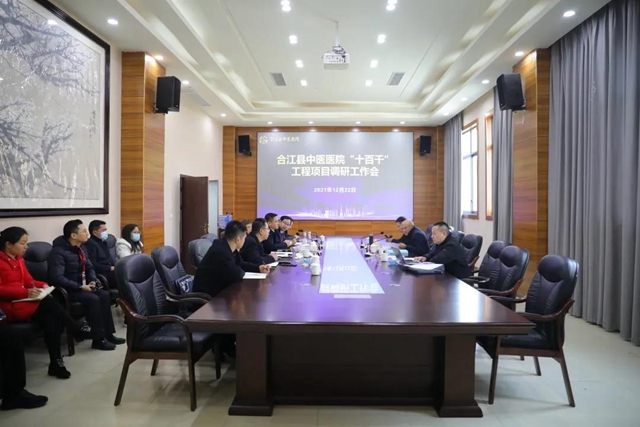 合江县中医医院接受泸州市“十百千”工程项目调研