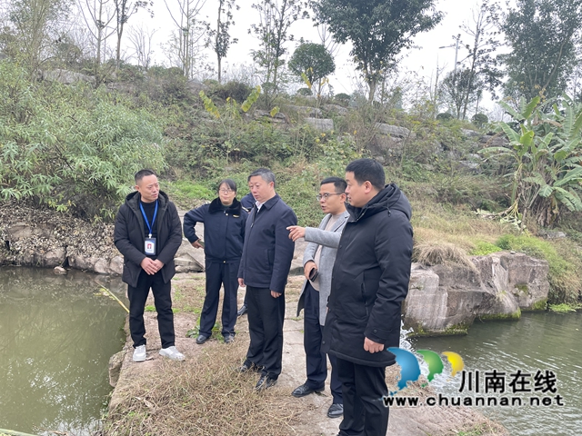 杨双全率队督导泸县小鹿溪河河长制工作