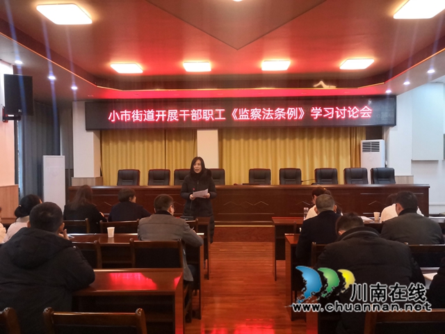 龙马潭区小市街道开展《中华人民共和国监察法实施条例》专题辅导讲座