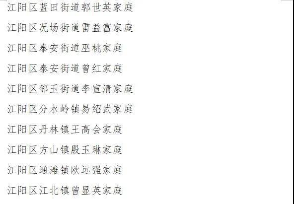 喜报！江阳“最美家庭”“绿色家庭”“安全贤内助”名单出炉，快看看有没有你认识的？(图3)