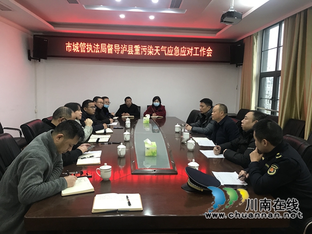 泸州市城管执法局督导泸县重污染天气应急应对工作(图2)